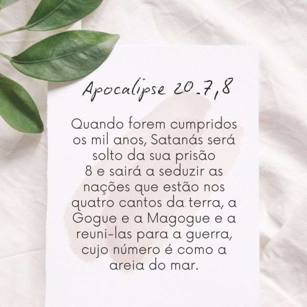 Apocalipse 20:7-8