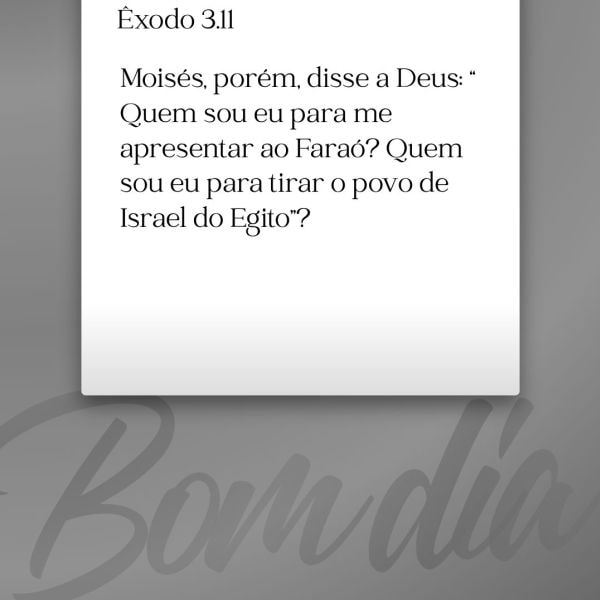 Êxodo 3:11-13