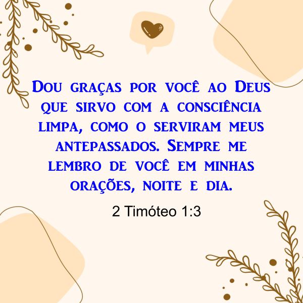 2 Timóteo 1:3